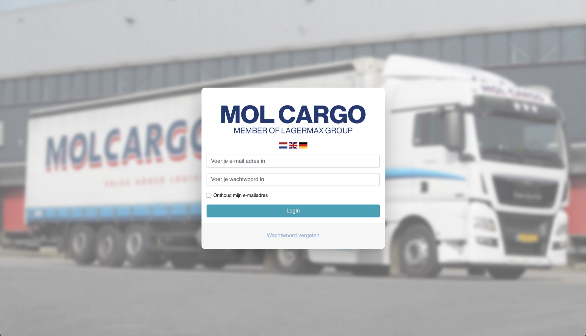 Screenshot van Insight bij MolCargo